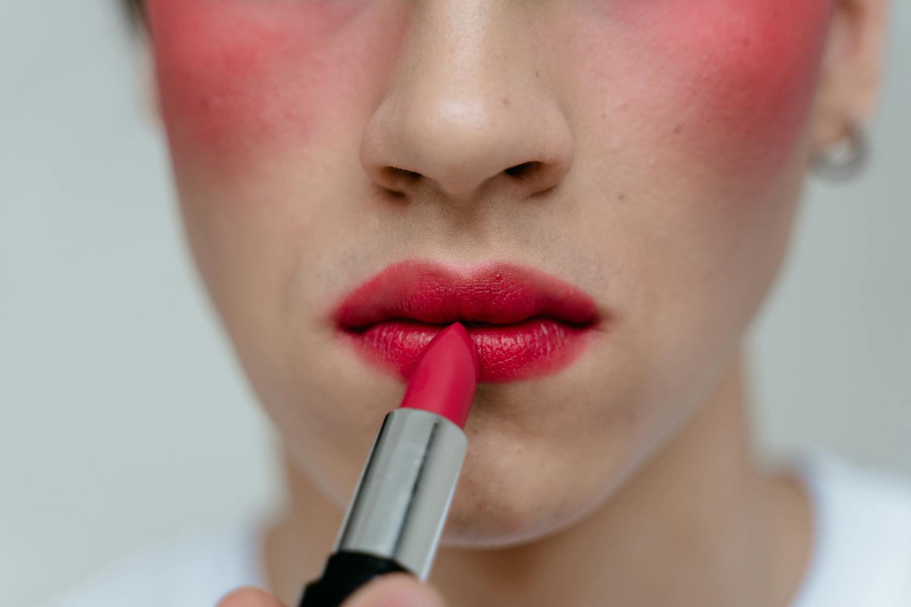 Woman displaying perfectly healed, natural-looking lip blushing results