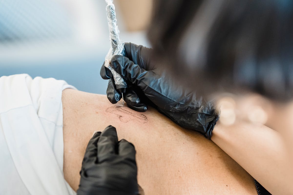 A detailed look at the artistry and precision of medical tattooing, representing the care and mission of Kim Apple Beauty