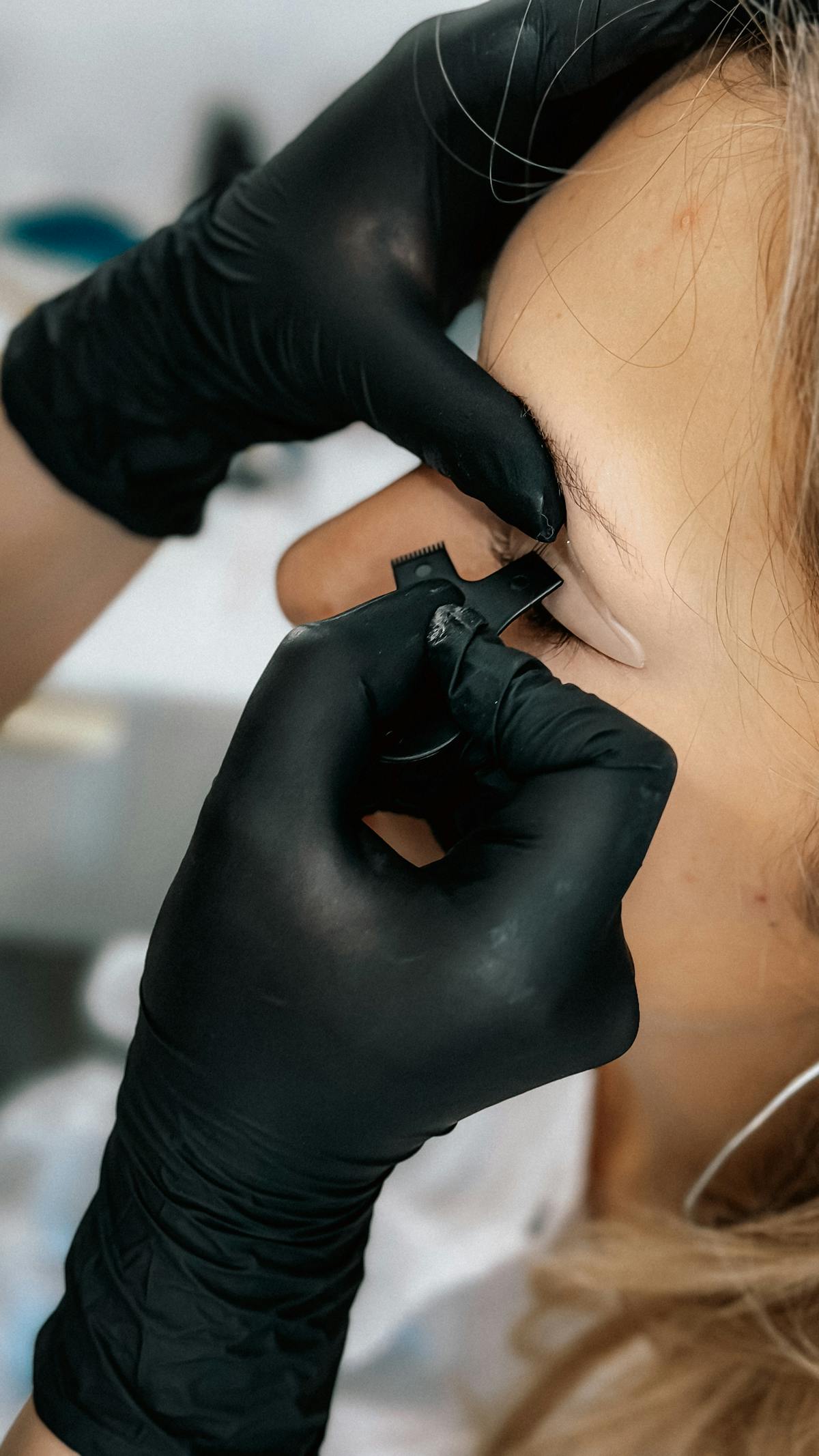 A professional comparison of microblading and ombre powder brow techniques, showcasing the artistry of each
