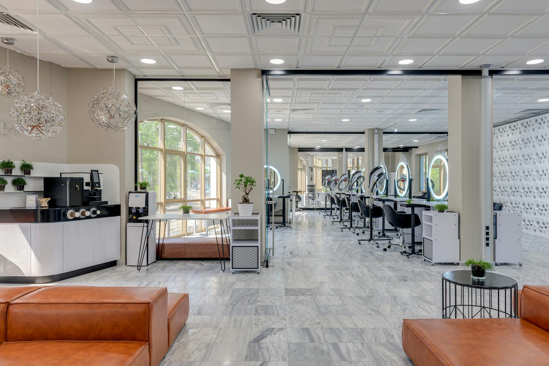 A sophisticated and luxury beauty studio environment, representing the pinnacle of luxury PMU in Florida